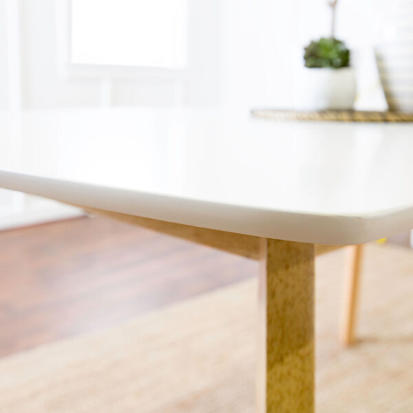 Retro Modern Wood Dining Table, image 6