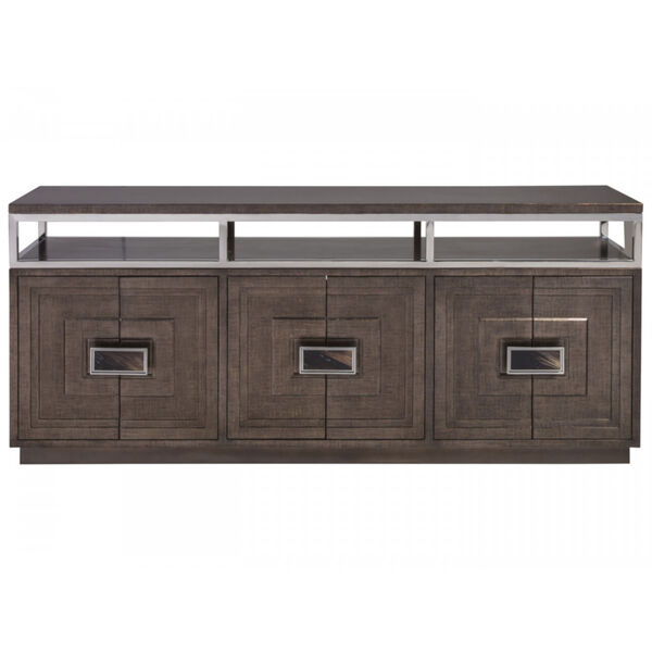 Signature Designs Brown and Silver Viscount Media Console, image 3