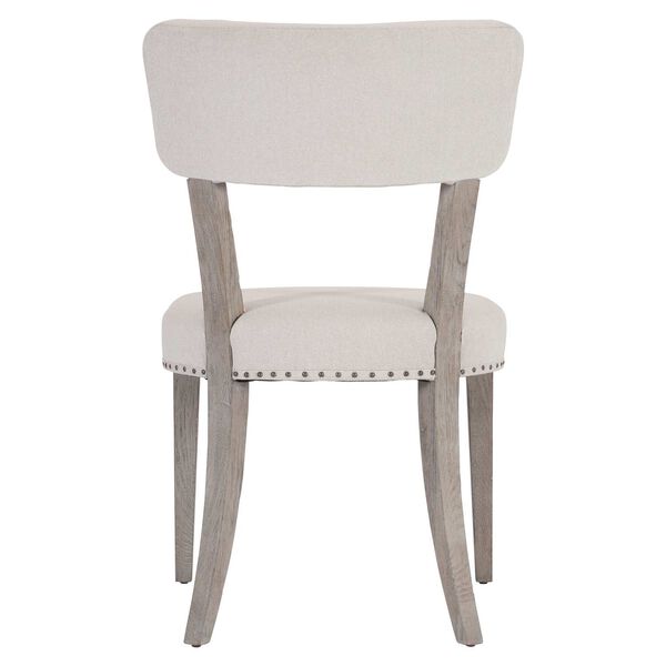 Albion Beige and Pewter Side Chair with Open Back, image 4