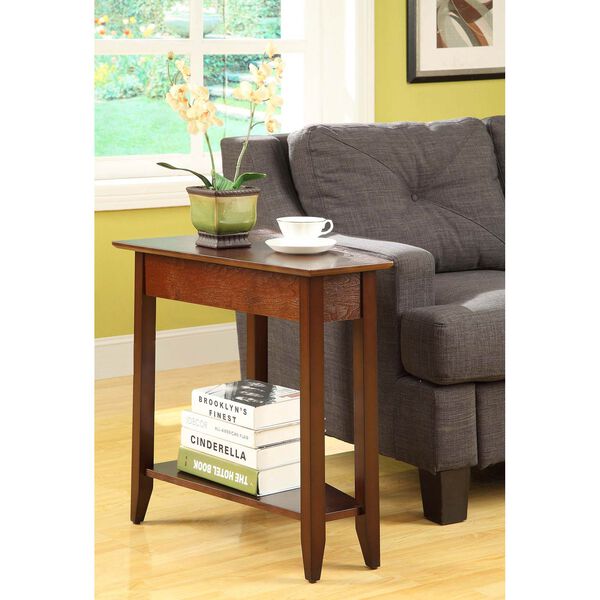 American Heritage Espresso Wedge Side and End Table, image 1