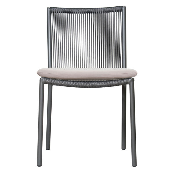 Archipelago Stockholm Dining Side Chair in Dark Gray, Set of Two, image 3