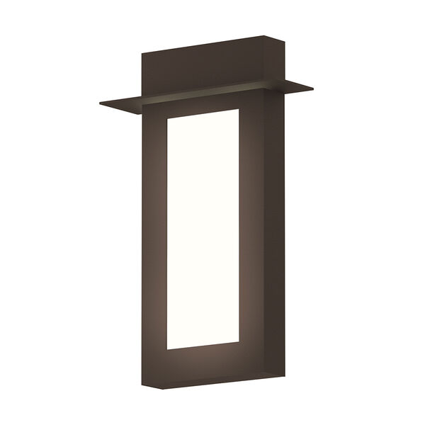 Inside-Out Prairie Textured Bronze 18-Inch LED Wall Sconce with White Optical Acrylic Diffuser, image 1