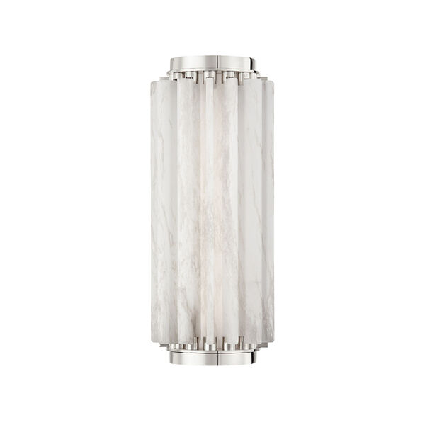 Hillside Polished Nickel 14-Inch One-Light Wall Sconce, image 1