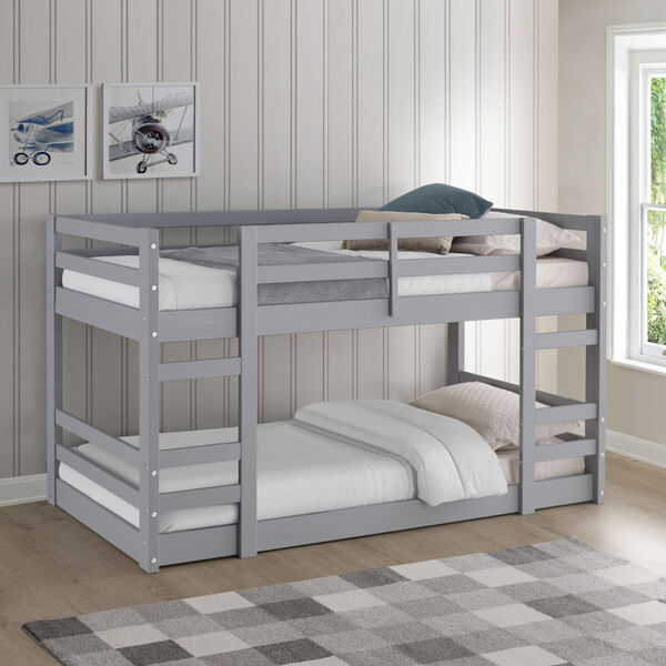 Grey Twin Bunk Bed, image 1