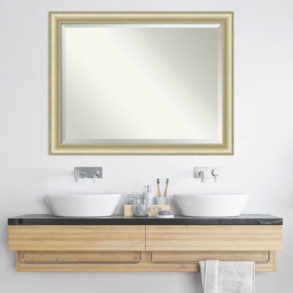 Gold 45W X 35H-Inch Bathroom Vanity Wall Mirror, image 6