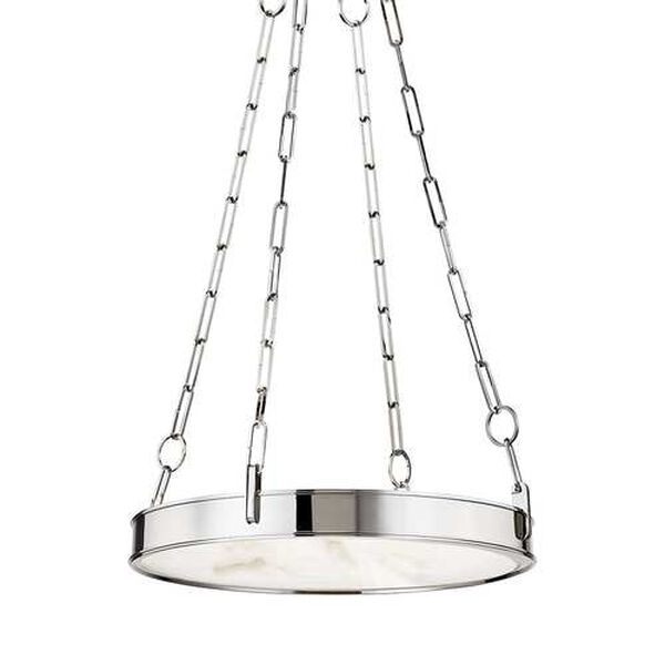 Kirby Polished Nickel 20-Inch One-Light Chandelier, image 1