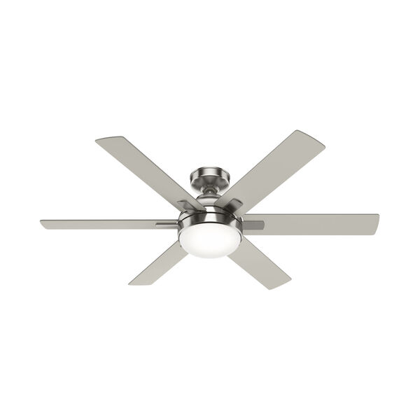 Hardaway Brushed Nickel 52-Inch Two-Light LED Ceiling Fan, image 1