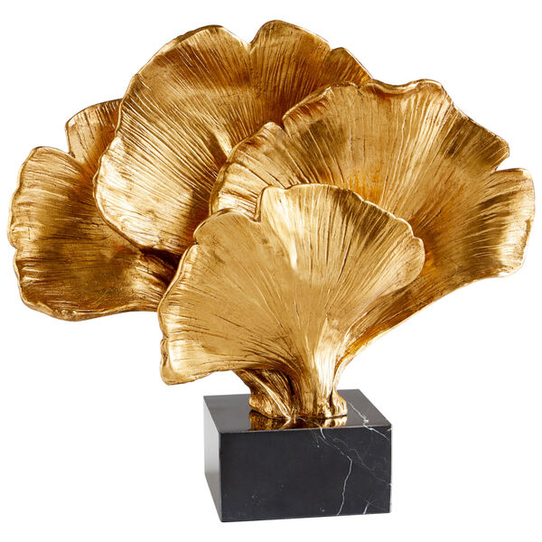 Gold Gilded Bloom Sculpture, image 1