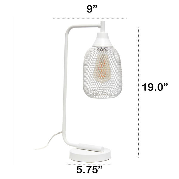 Wired White One-Light Desk Lamp, image 3