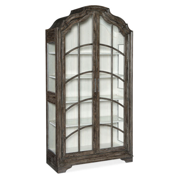 Traditions Rich Brown Curio Cabinet, image 2
