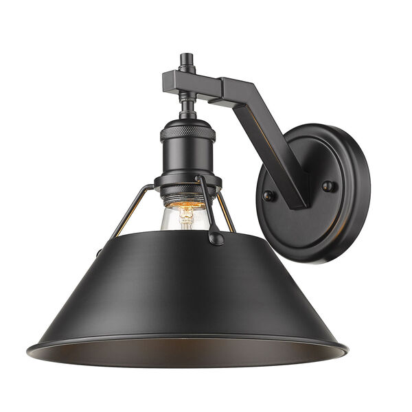 Orwell Matte Black 10-Inch One-Light Wall Sconce, image 1