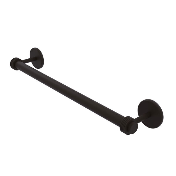 Satellite Orbit Two Oil Rubbed Bronze 36-Inch Towel Bar with Groovy Detail, image 1