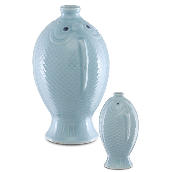Laguna Soft Blue Vase, Set of 2, image 1
