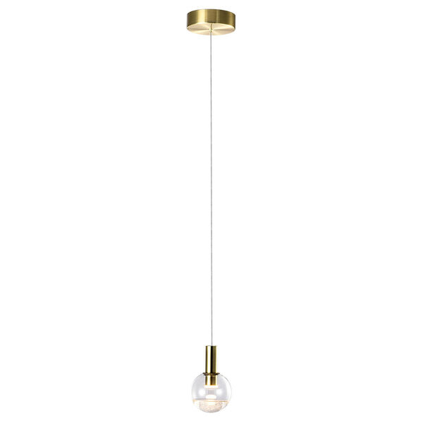 Sienna Polished Brass Integrated LED Pendant, image 3
