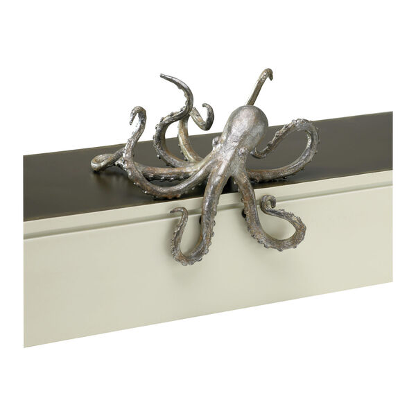 Pewter Octopus Shelf Decor, image 1
