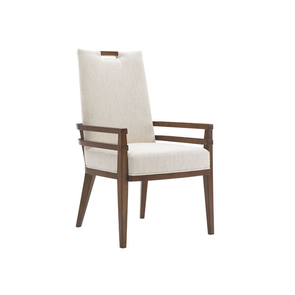 Island Fusion Brown and White Coles Bay Arm Chair, image 1