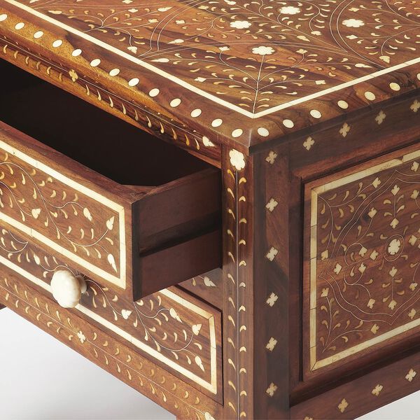 Butler Chevrier Wood and Bone Inlay Accent Chest, image 2