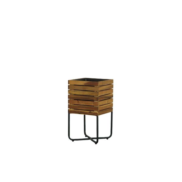 Groot Natural Square Planter with Metal Legs, image 4