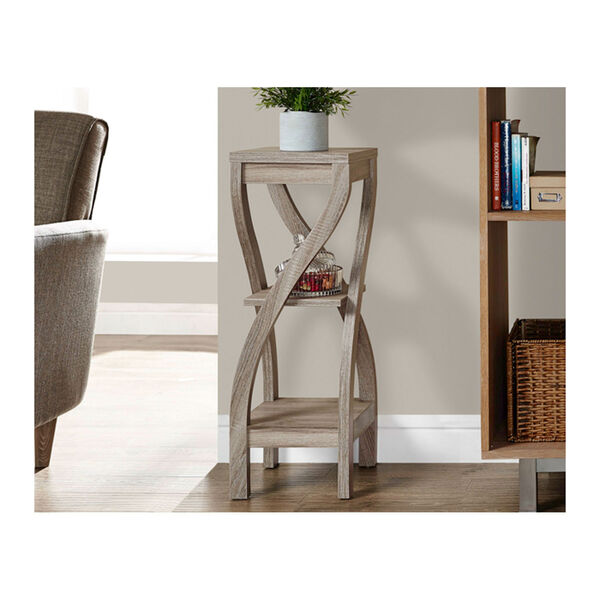 Dark Taupe 32-Inch Plant Stand, image 1