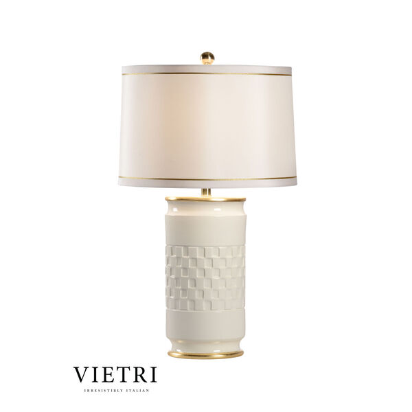 Baskit White and Gold One-Light Table Lamp, image 1