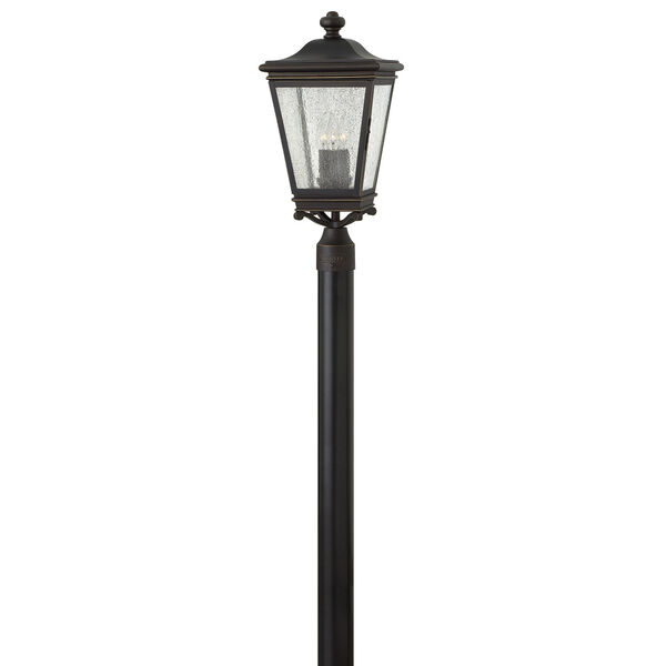 Lincoln Oil Rubbed Bronze Three-Light Outdoor Post Mount, image 1