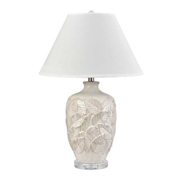 Goodell White Glazed One-Light Table Lamp, image 2
