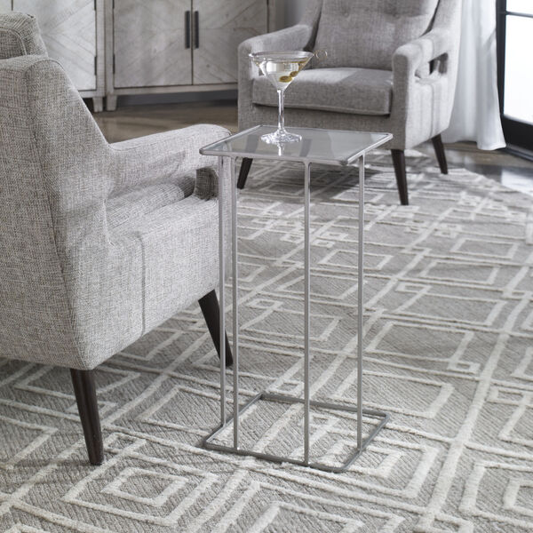 Cadmus Soft Pewter Accent Table, image 2