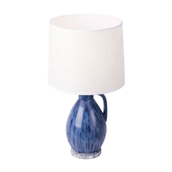 Avesta Apothecary Gray Blue Lustro 12-Inch One-Light Ceramic Table Lamp, image 2