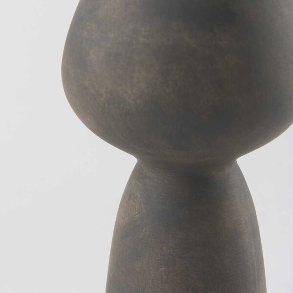 Kaz Earthy Brown Five-Inch Ceramic Vase, image 6