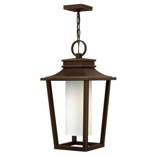 Glenview Rubbed Bronze 23-Inch One-Light Outdoor Pendant, image 1