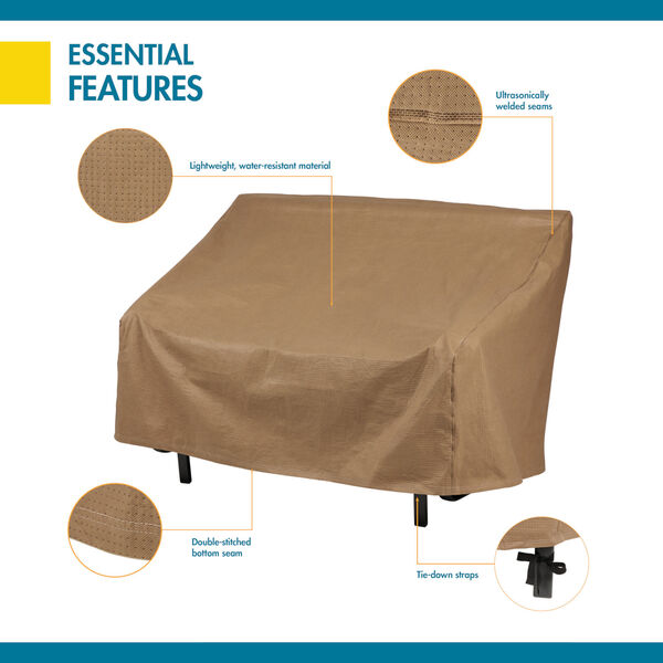 Essential Latte 51-Inch Bench Cover, image 3