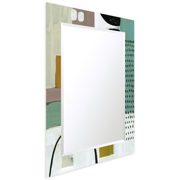 Introductions Multicolor 40 x 30-Inch Rectangular Beveled Wall Mirror, image 2