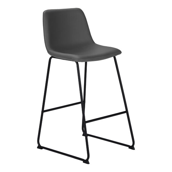 Grey and Black Standing Desk Office Chair, image 1