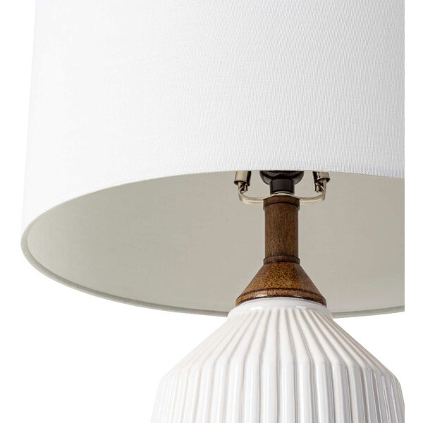 Lennon White One-Light Table Lamp, image 4