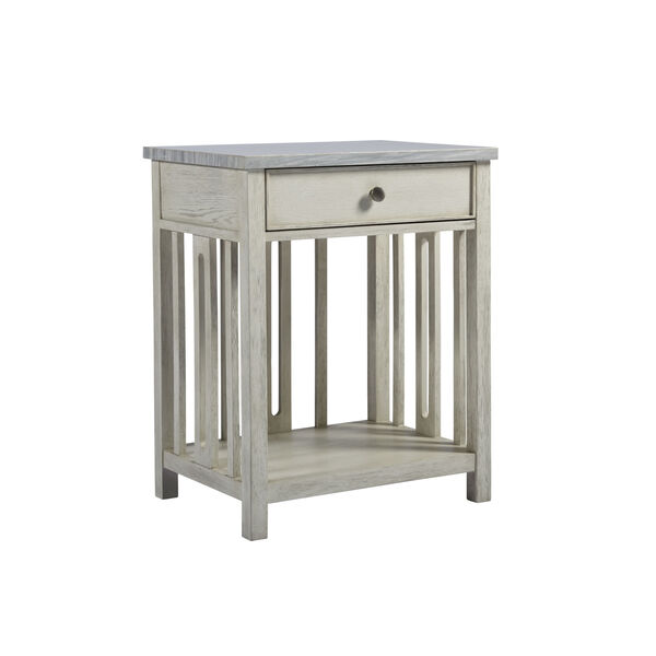 Escape Sandbar Bedside Table with Stone Top, image 2