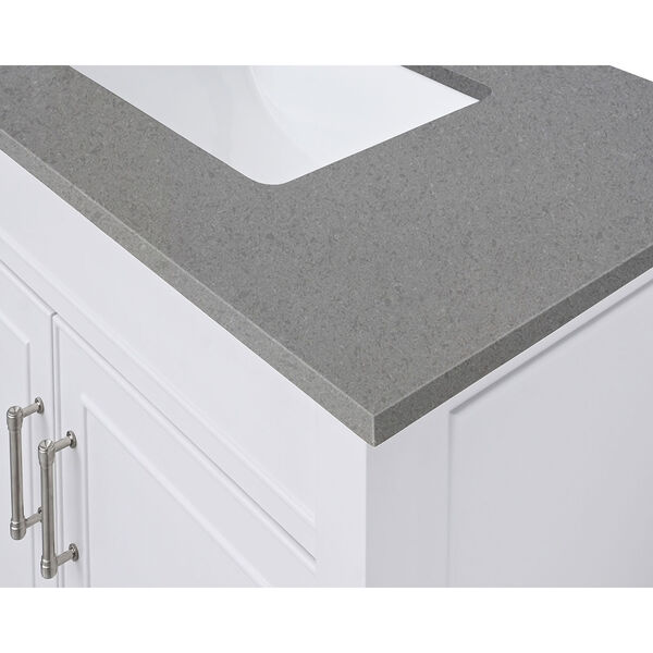 Lotte Radianz Contrail Matte 61-Inch Vanity Top with Dual Rectangular Sink, image 3