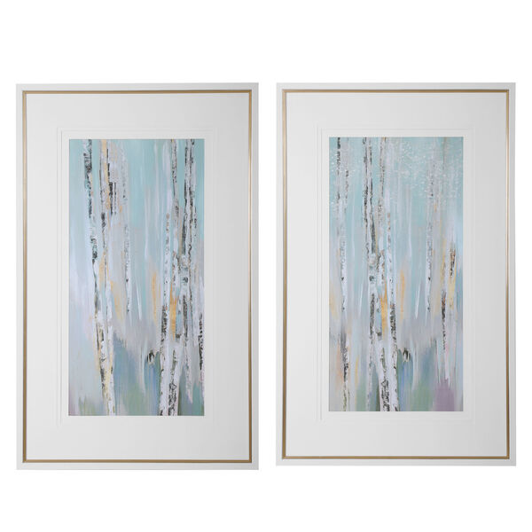 Pandoras Forest White Abstract Art, Set of 2, image 2