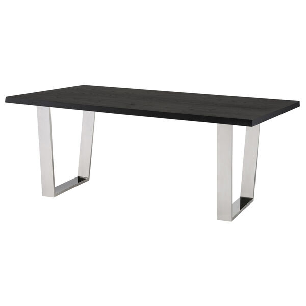 Versailles Onyx and Silver 79-Inch Dining Table, image 4
