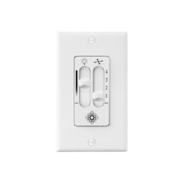 White Four Speed Dimmer Wall Control, image 2