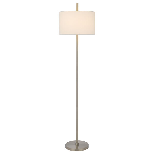 Roanne Brushed Steel One-Light Floor Lamp, image 4