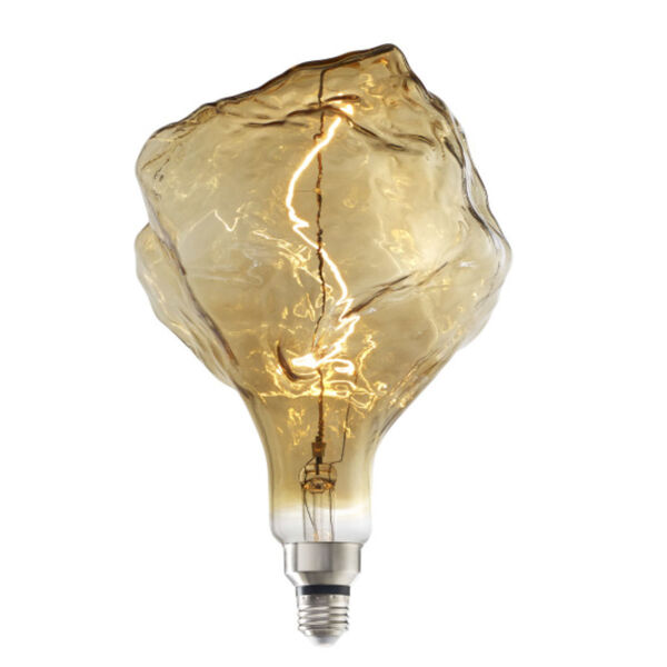 Antique Nostalgic LED Filament Iceberg Standard Base Amber 180 Lumens Light Bulb, image 1