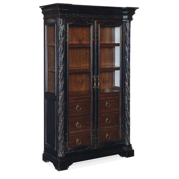 Charleston Black Cherry Display Cabinet, image 2