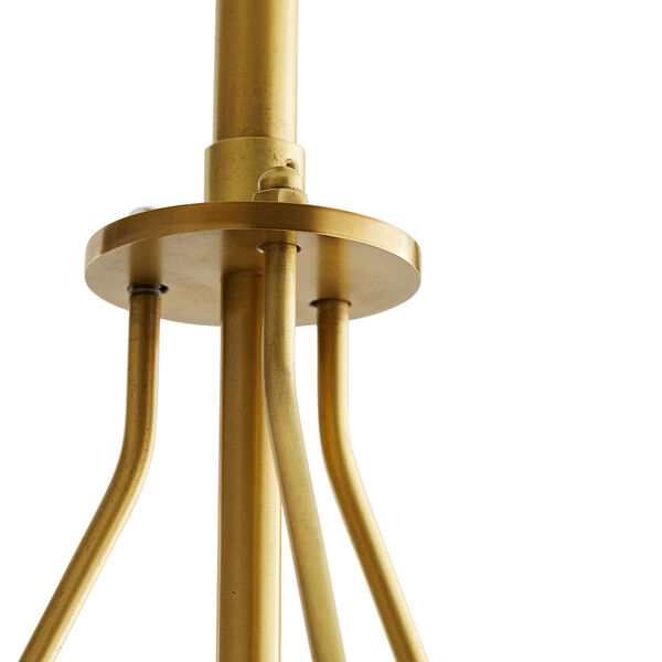 Haskell Gold Eight-Light Chandelier, image 6