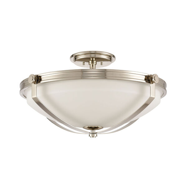 Connelly Polished Nickel Four-Light Semi Flush Mount, image 2
