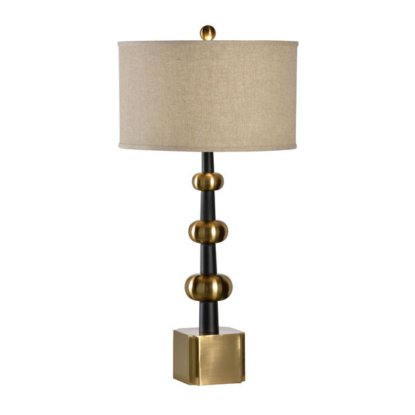 Hudson Antique Brass Table Lamp, image 1