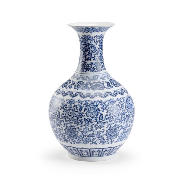 Jomon Blue and White Eight-Inch Urn, image 1