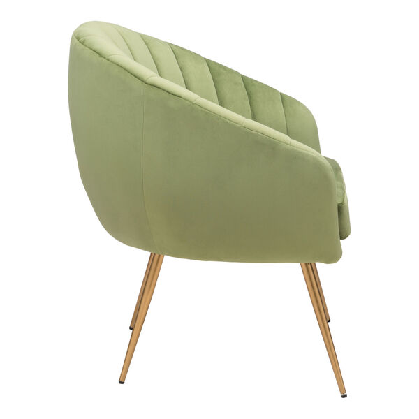 Max Green and Gold Accent Chair, image 3