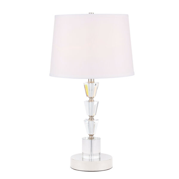 Jean Polished Nickel 14-Inch One-Light Table Lamp, image 1