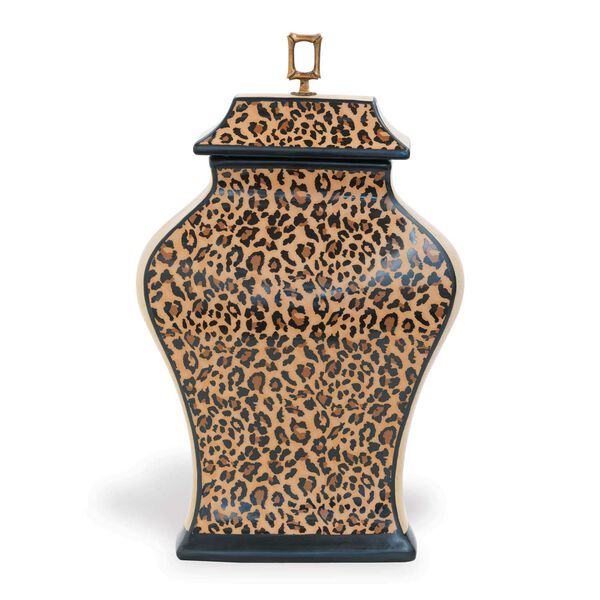 Leopard Brown Decorative Jar, image 1