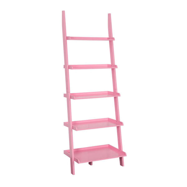 American Heritage Light Pink Bookshelf Ladder, image 1